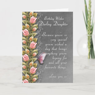 carte d'anniversaire de fille - carte