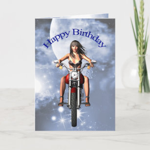 Cartes Avec Une Moto  d anniversaire  Zazzle fr