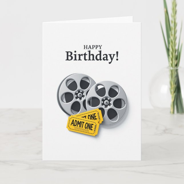 Carte d'anniversaire de film classique (Devant)