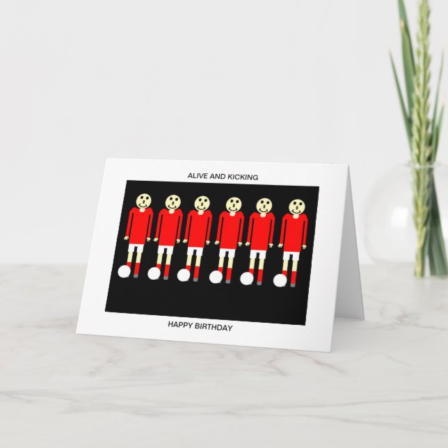 CARTE D'ANNIVERSAIRE DE FOOTBALL (Devant)