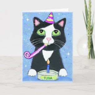 Carte d'anniversaire de garçon Amoureux des chats
