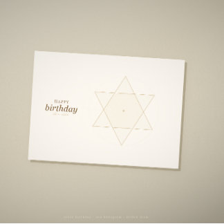 Carte d'anniversaire de géométrie sacrée · année d