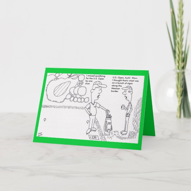 Carte d'anniversaire de golf (Devant)