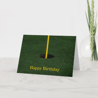 Carte d'anniversaire de golf