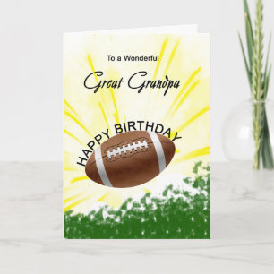 Carte d'anniversaire de Grand-Papy Football