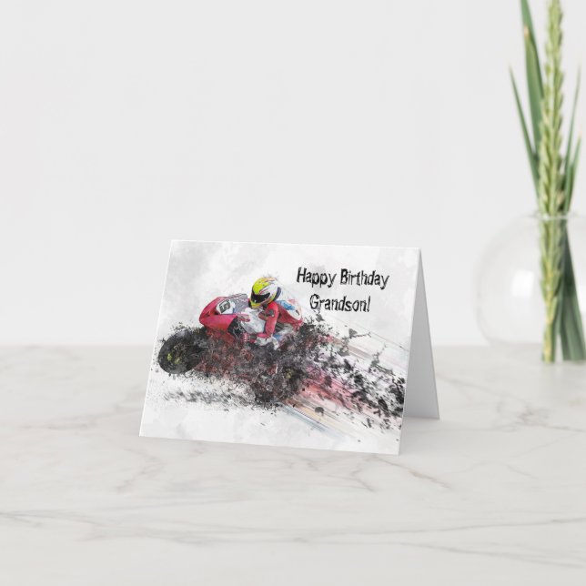 CARTE D'ANNIVERSAIRE DE GRANDSON (Devant)