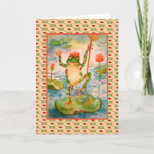 Cartes Grenouille Verte D Anniversaire Zazzle Fr