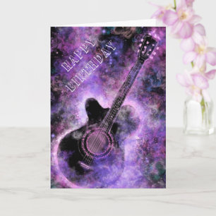 Carte d'anniversaire de guitare Rock and Roll