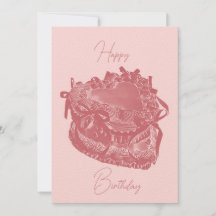 Carte d'anniversaire de Heart Cake