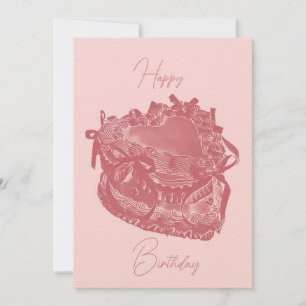 Carte d'anniversaire de Heart Cake