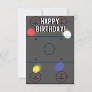 Carte d'anniversaire de hockey