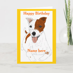 Cartes Jack Russel D Anniversaire Zazzle Fr