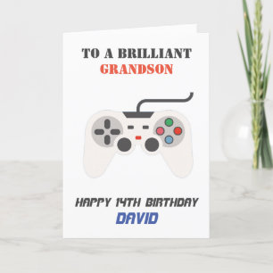 Carte d'anniversaire de jeu personnalisée