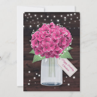 Carte d'anniversaire de joli rose rose rose rose p