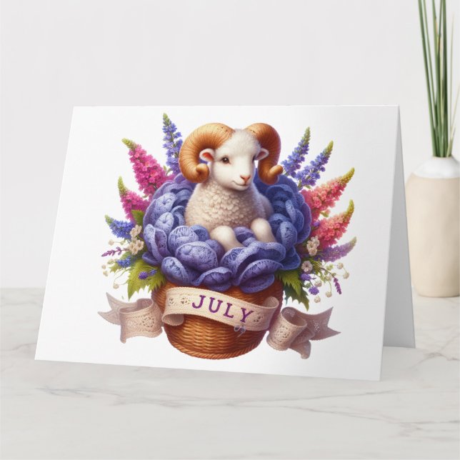 Carte d'anniversaire de juillet (Devant)