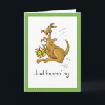 Carte d'anniversaire de Kangaroo Kid<br><div class="desc">Cette jolie carte est parfaite pour l'anniversaire d'un enfant avec ce kangourou mignon. Parfait pour garçon ou fille.</div>