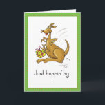 Carte d'anniversaire de Kangaroo Kid<br><div class="desc">Cette jolie carte est parfaite pour l'anniversaire d'un enfant avec ce kangourou mignon. Parfait pour garçon ou fille.</div>