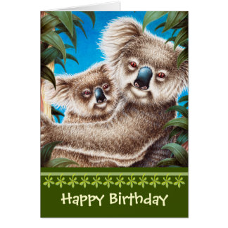 carte anniversaire koala