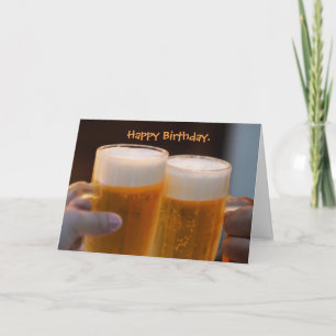 Carte d'anniversaire de la bière Hoppy Beerthday