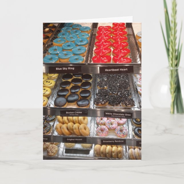 CARTE D'ANNIVERSAIRE DE LA BOUTIQUE DONUT (Devant)