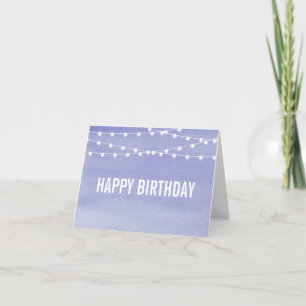 Carte d'anniversaire de la chaîne d'aquarelle