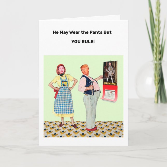 Carte d'anniversaire de la dame de la maison (Devant)