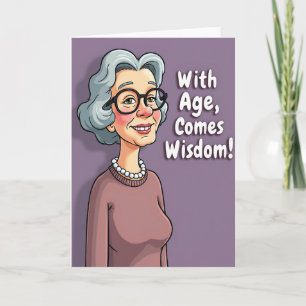 Carte d'anniversaire de la Dame de la Sagesse