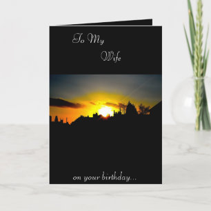 Carte d'anniversaire de la femme