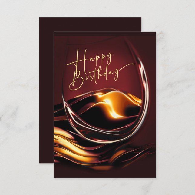 Carte d'anniversaire de la femme africaine américa (Devant / Derrière)