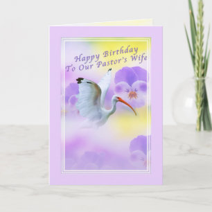 Carte d'anniversaire de la femme du pasteur