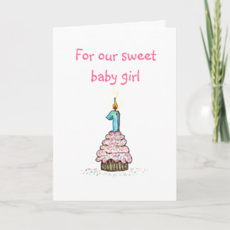 Carte d'anniversaire de la fille