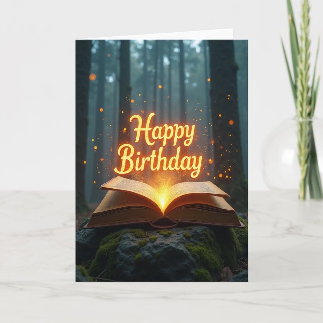 Carte d'anniversaire de la Forêt Mystique (Devant)