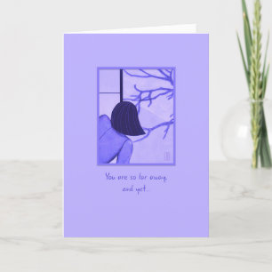 Carte d'anniversaire de la jeune femme à l'écran S