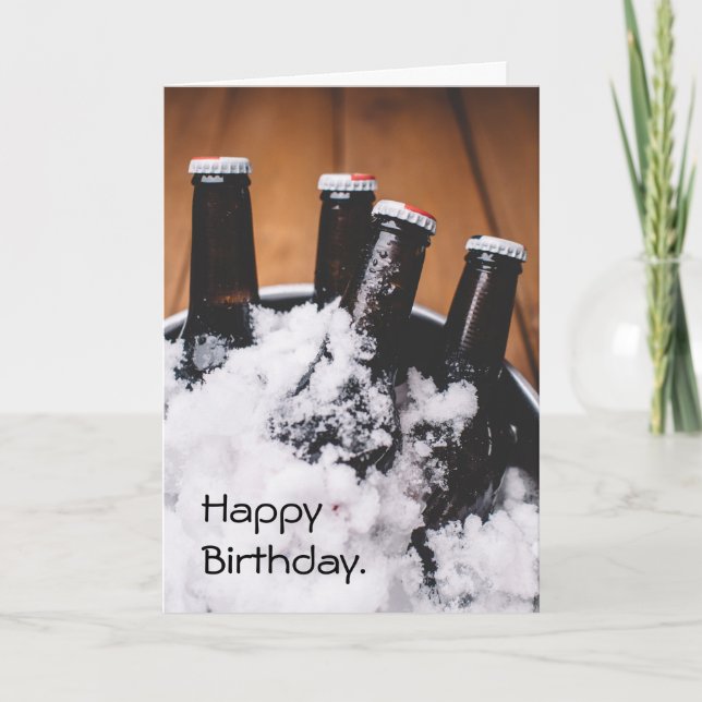 Carte d'anniversaire de la liste des lots de bière (Devant)