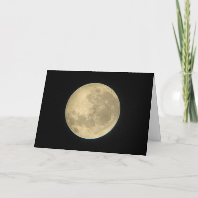 Carte d'anniversaire de la lune (Devant)