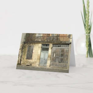 Carte d'anniversaire de la maison française Shabby
