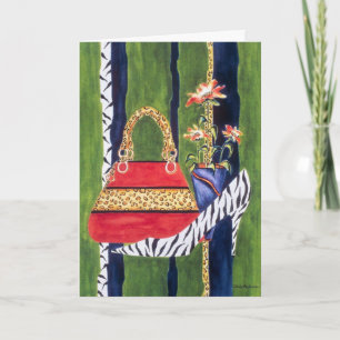 Carte d'anniversaire de la maman fashionista