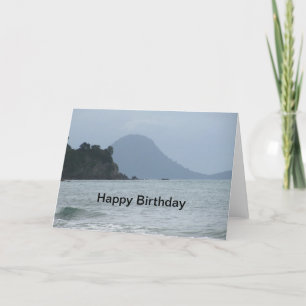 Carte d'anniversaire de la mer