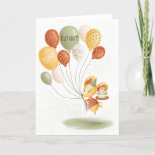 Carte d'anniversaire de la mignonne fête pour enfa