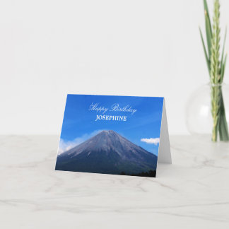 Carte d'anniversaire de la montagne