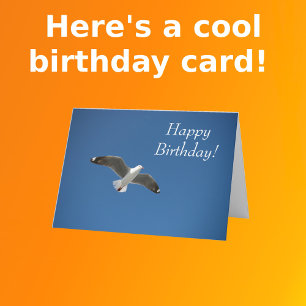Carte d'anniversaire de la Mouette blanche