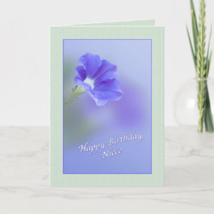 Carte d'anniversaire de la nièce avec Petunia