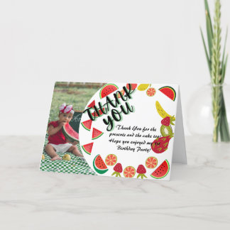 Carte d'anniversaire de la pastèque