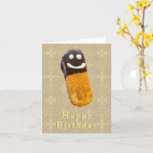 Carte d'anniversaire de la pâtisserie Eclair au ch