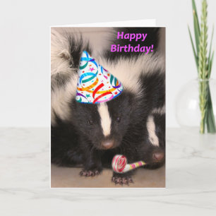 Carte d'anniversaire de la peau