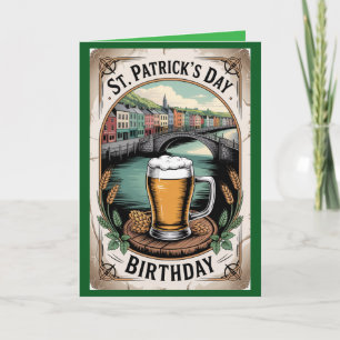 Carte d'anniversaire de la Saint-Patrick
