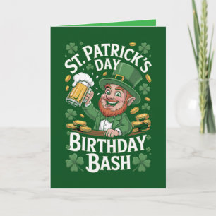 Carte d'anniversaire de la Saint-Patrick