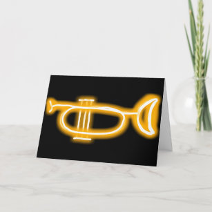 Carte d'anniversaire de la trompette