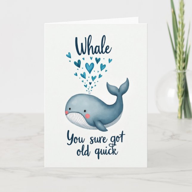 Carte d'anniversaire de l'ami de l'océan à l'aquar (Devant)