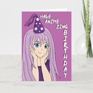 Cartes Manga D Anniversaire Zazzle Fr